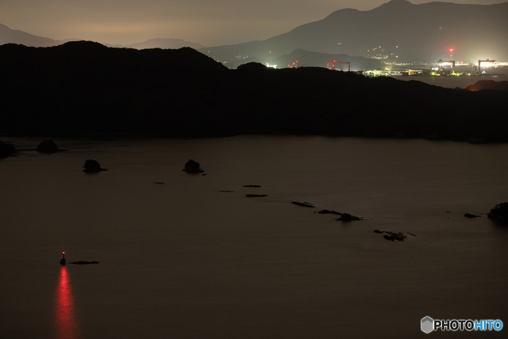 伊万里湾の夜景　③