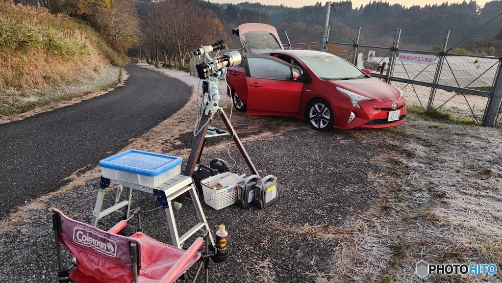 天体撮影遠征中