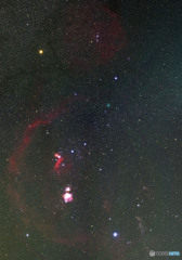 オリオン座とアトラス彗星（2020M3）