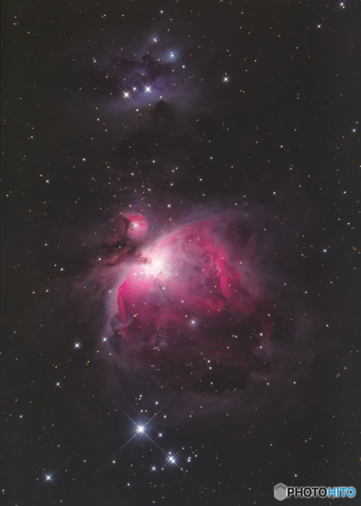 カイヤン二世さんの多段階露光　M42