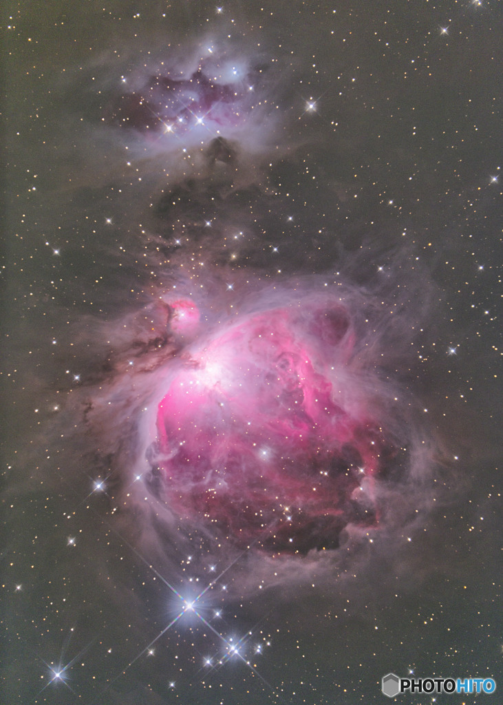 カイヤン二世さんの多段階露光　M42　（再処理）