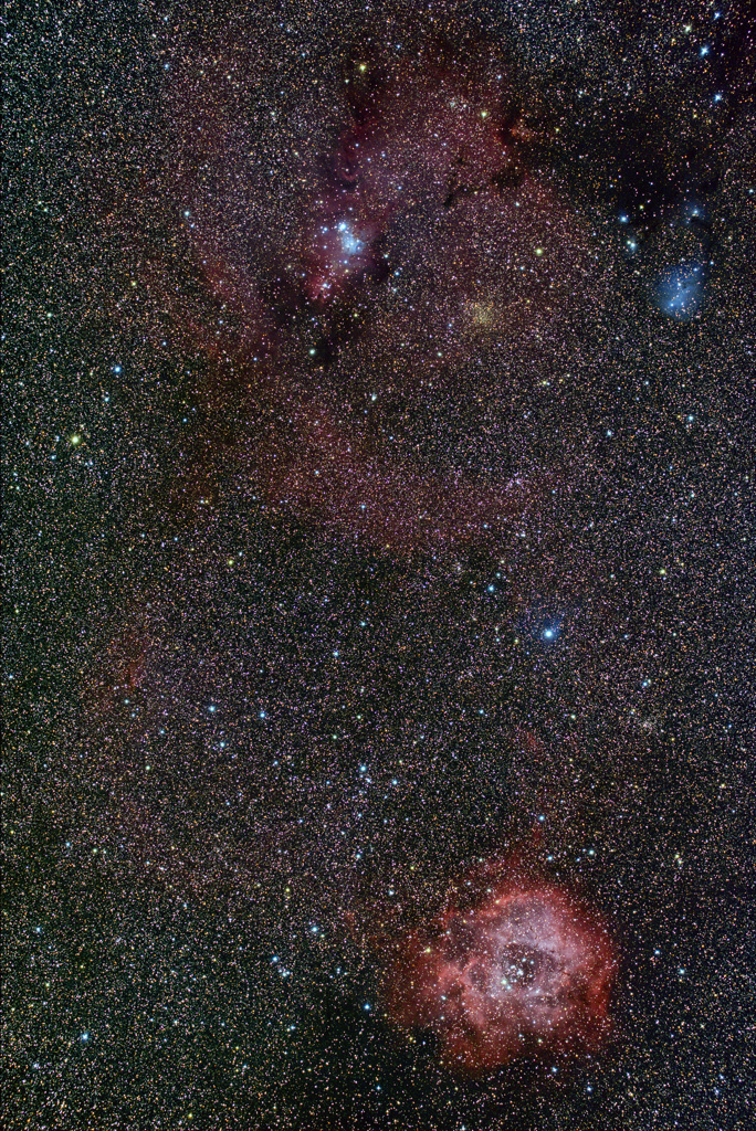 コーン星雲からバラ星雲　2022年（再処理）