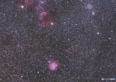 ふたご座の星雲・星団（NGC2174,IC443,M35）