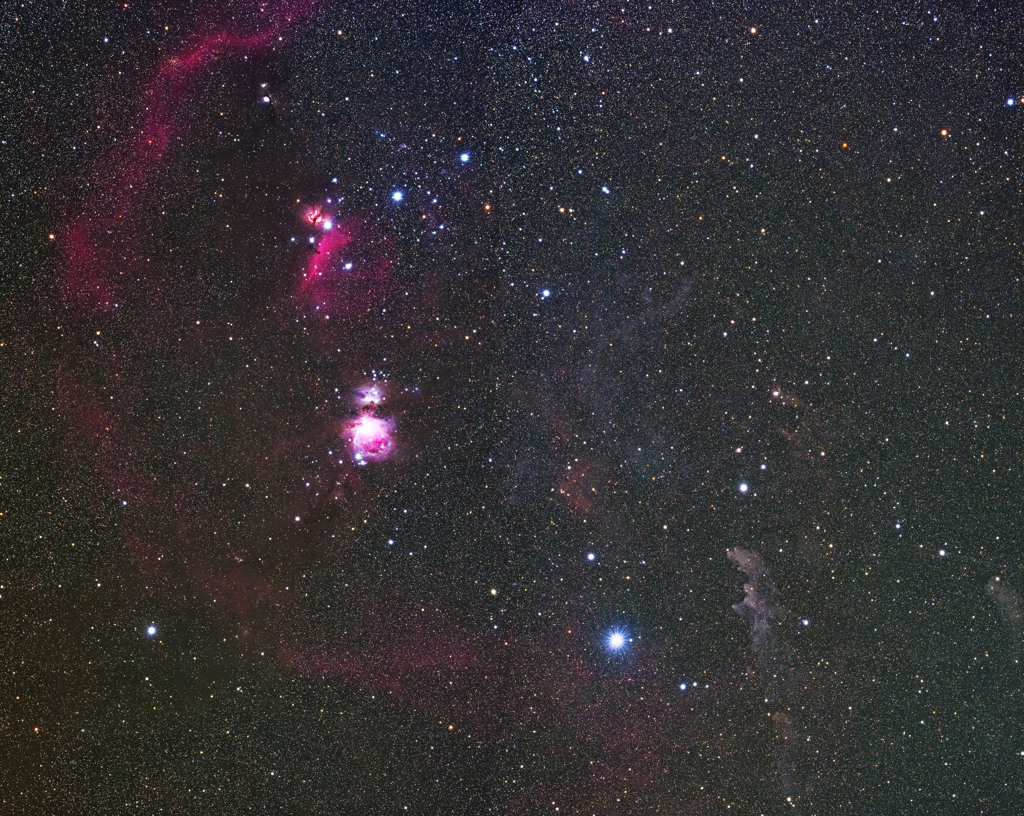 オリオン座の星雲たち
