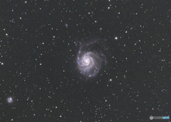 M101 回転花火銀河(再々処理)とNGC5474