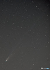 中望遠レンズによるレモン彗星
