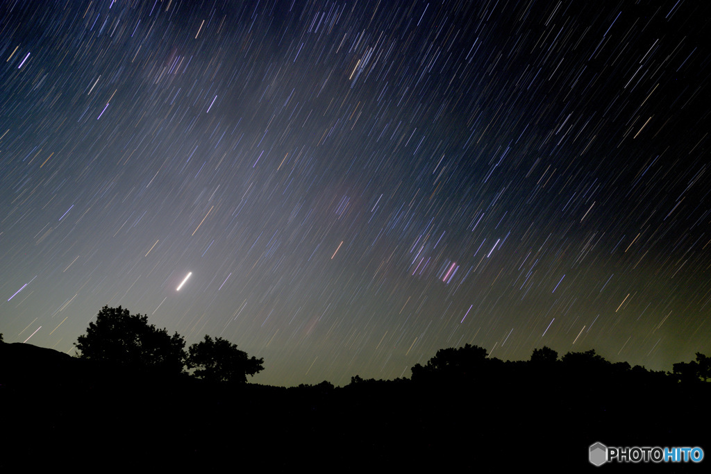 明けの明星とオリオン