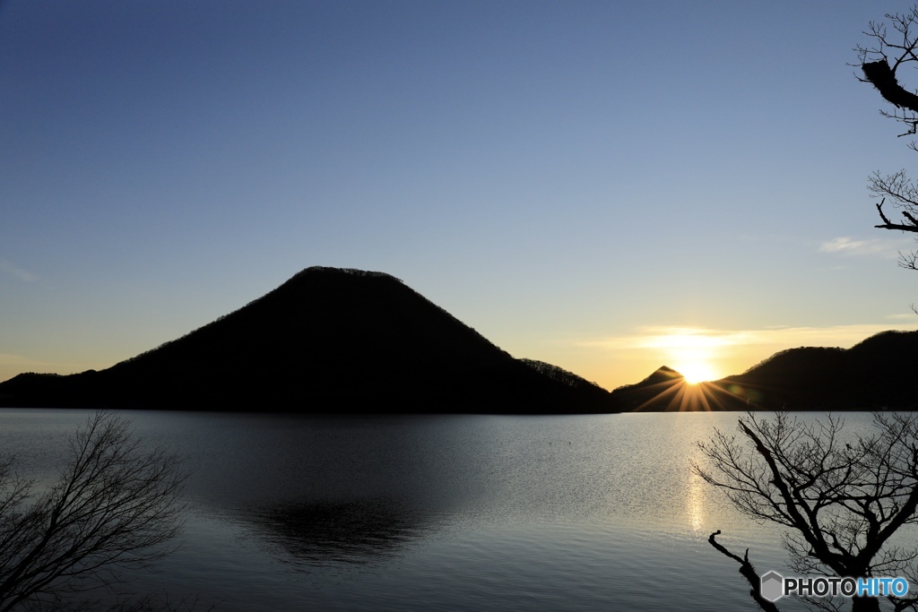 榛名湖の朝