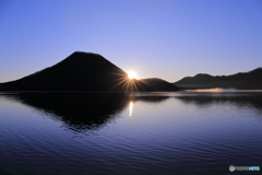 榛名湖の夜明け
