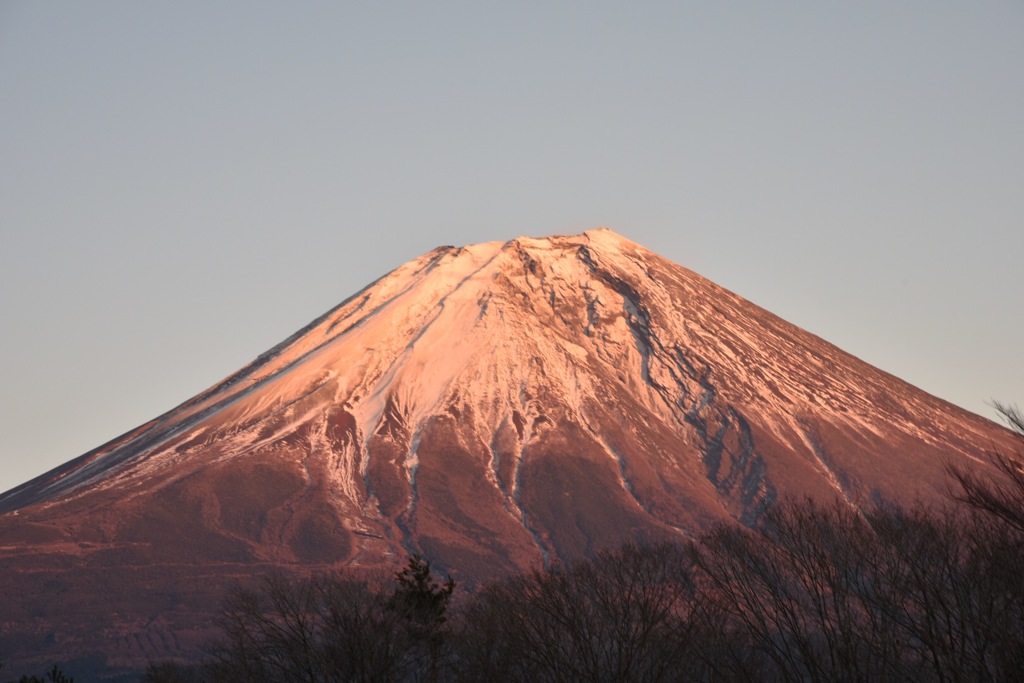 桃色富士山