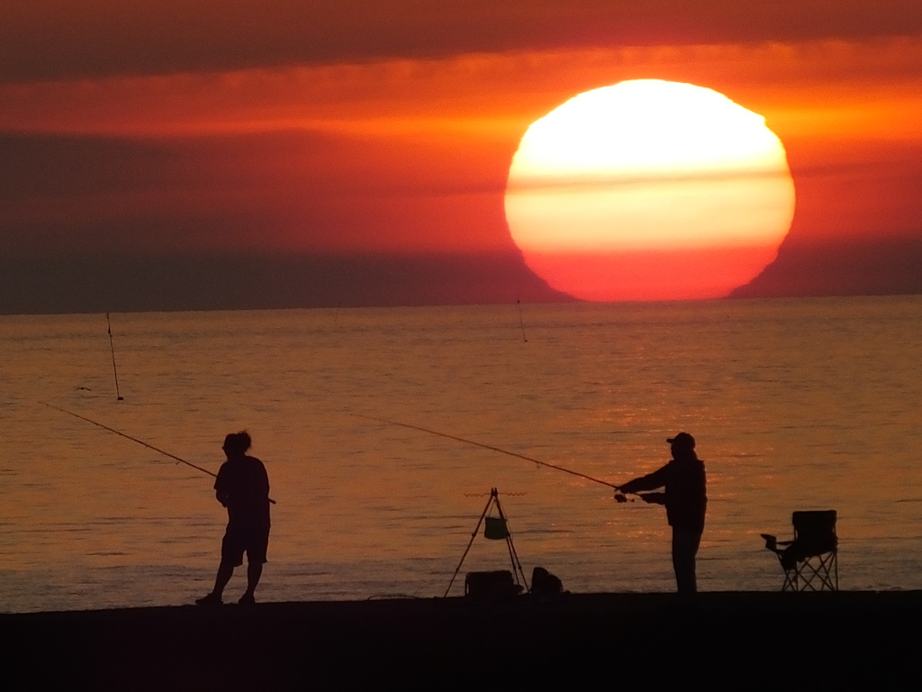 でっかい夕陽