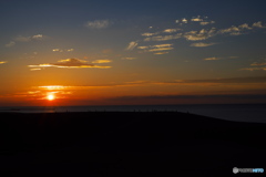 鳥取砂丘の夕焼け