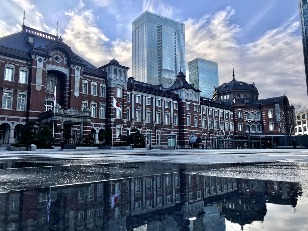 Tokyo Station Reflection