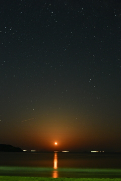 月と星と海