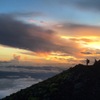 富士登山道の夕焼け