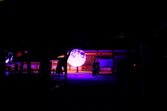 下鴨神社に浮遊する光る球体