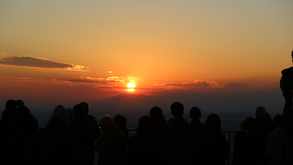 スカイデッキからの夕日