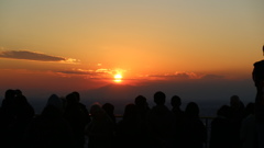 スカイデッキからの夕日