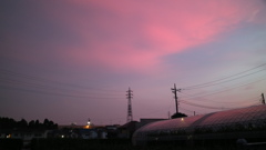 きょうの夕焼け