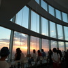六本木ヒルズ展望台からの夕陽