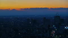 スカイデッキからの東京の夜景