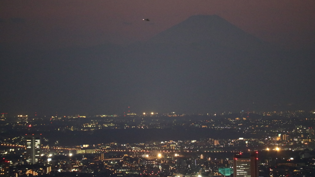 富士山のシルエット