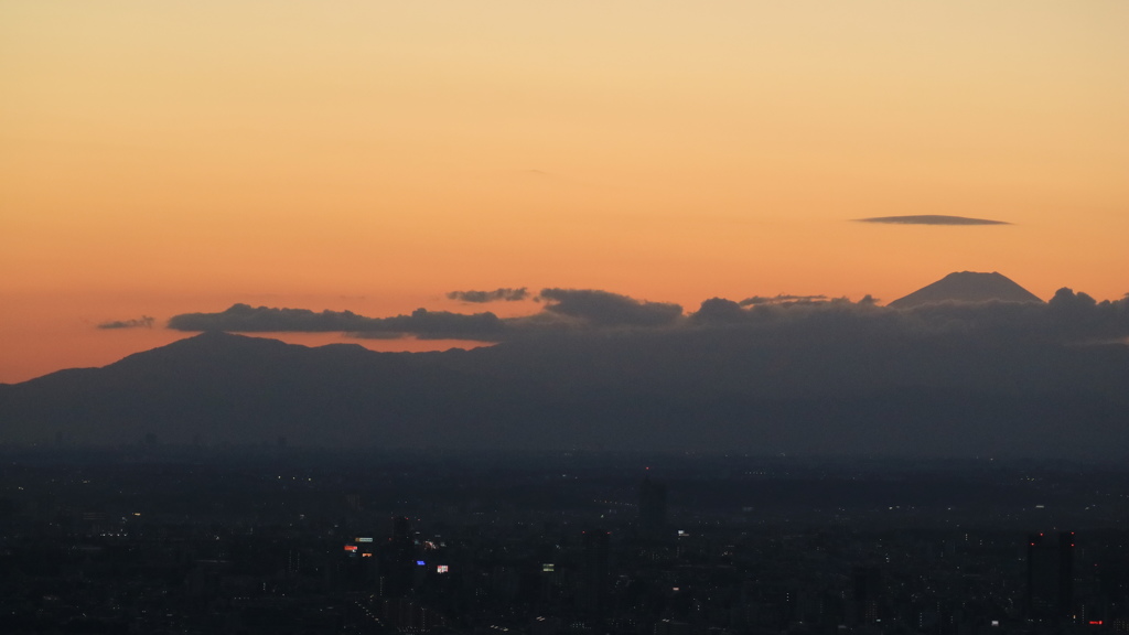 2019年　元旦の夕景