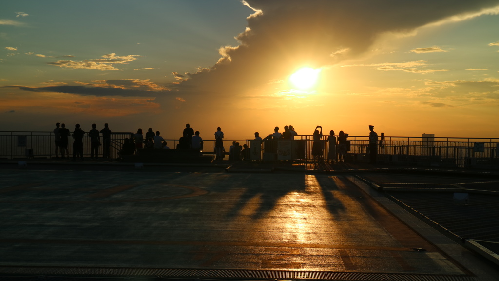 ある日の　夕陽