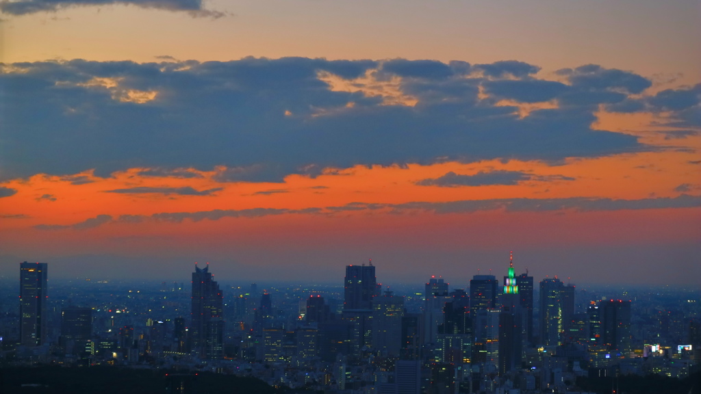 スカイデッキからの夕景