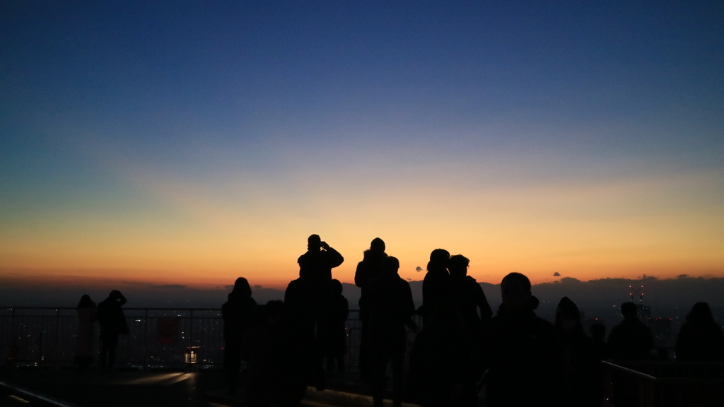 スカイデッキからの夕景