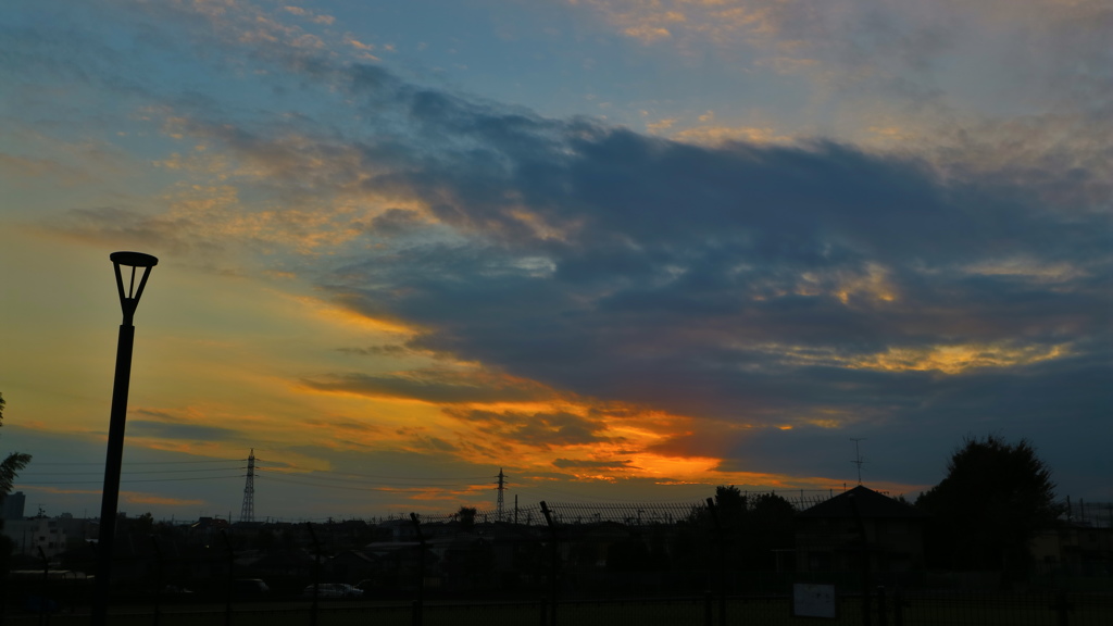 きょうの夕焼け