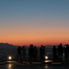 富士山の見える　スカイデッキからの夕景