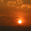 六本木ヒルズスカイデッキから見た夕陽