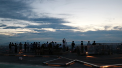 六本木ヒルズスカイデッキからの富士山の見える　夕景