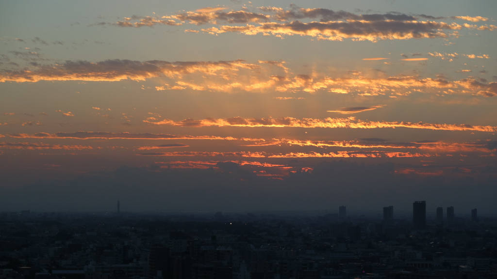 きょうの夕焼け②