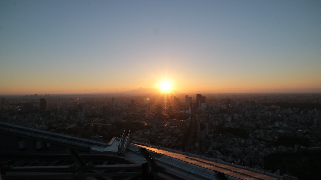 スカイデッキからの夕日