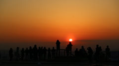 スカイデッキからの夕陽