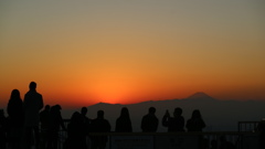 富士山がある　夕景