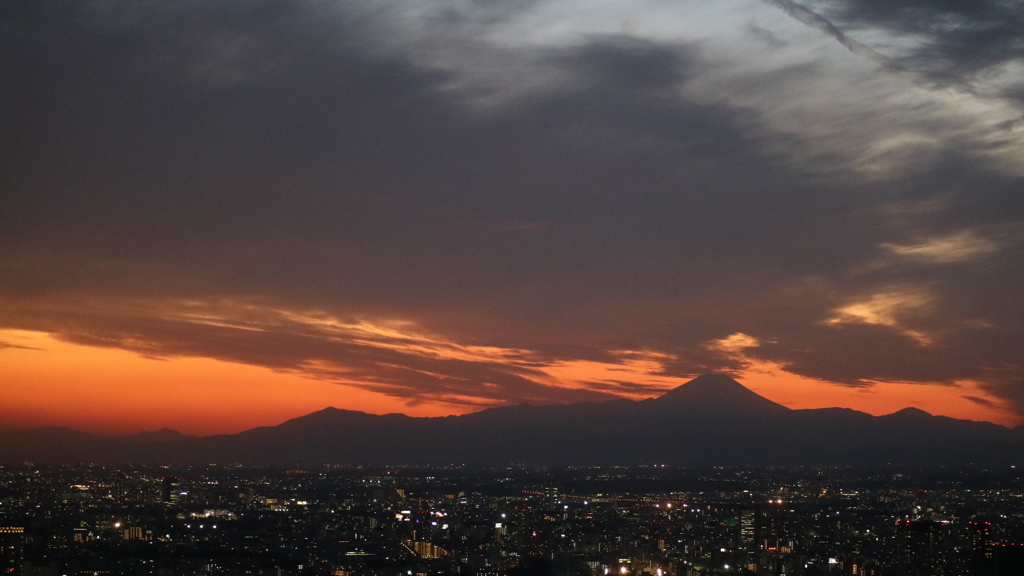 スカイデッキからの富士山