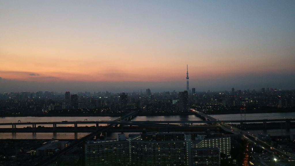 船堀タワーからの夕焼け