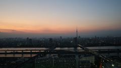 船堀タワーからの夕焼け
