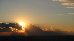 スカイデッキからの夕陽