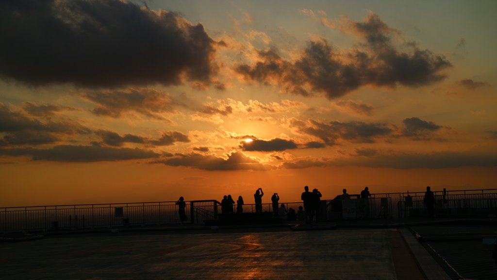 スカイデッキから見た　夕景