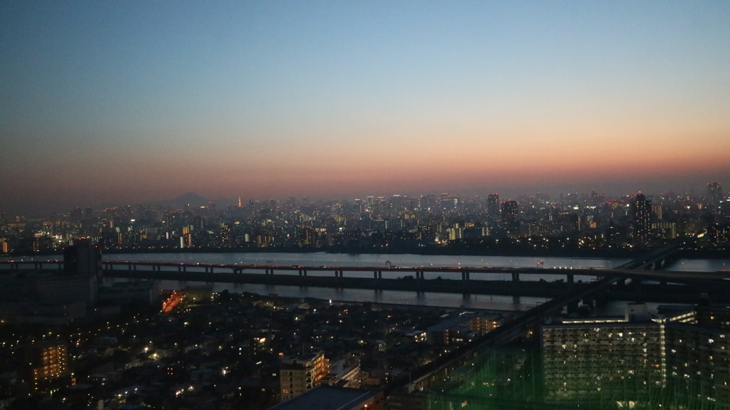 船堀タワーからの富士山