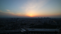 夕陽が沈んだ瞬間