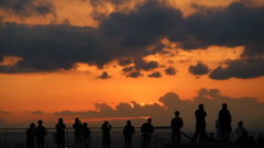 六本木ヒルズスカイデッキからの夕焼け