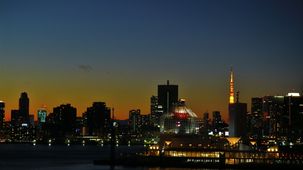 豊洲ぐるり公演からの夕景