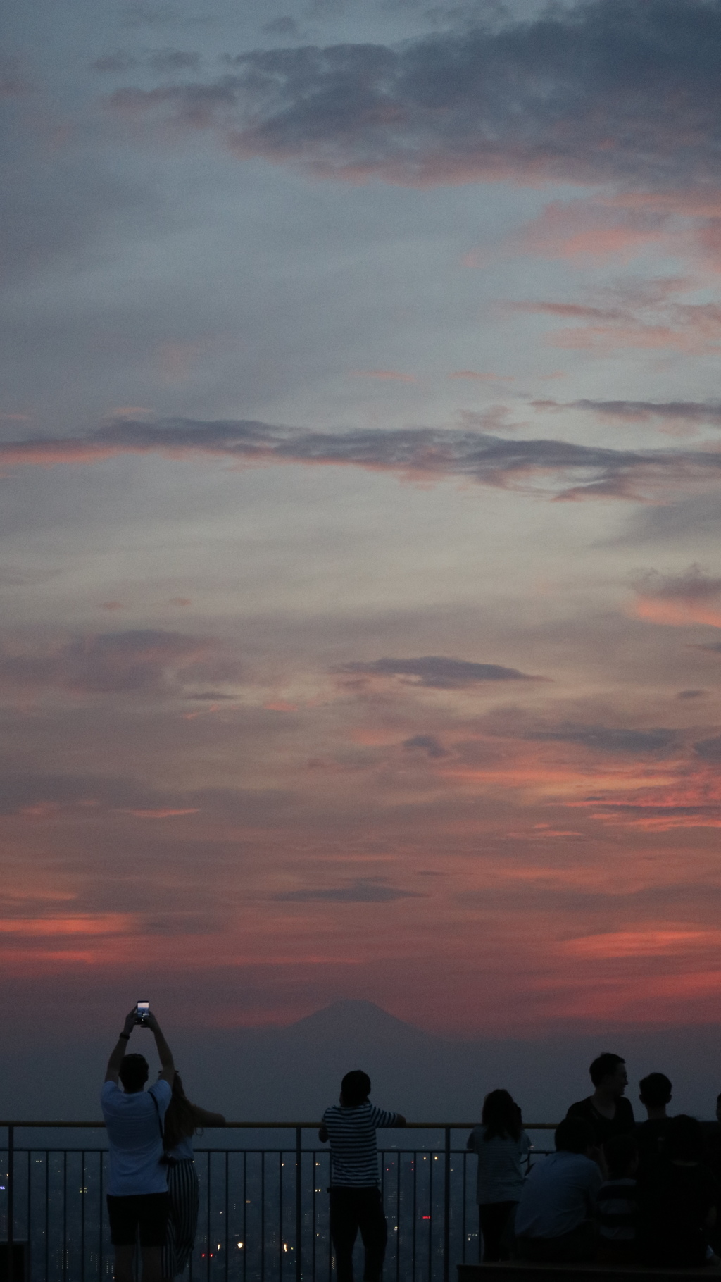 富士山と夕焼け