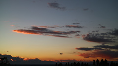 富士山も見えた夕景　