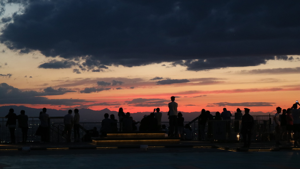 ある日　ある時の夕焼け